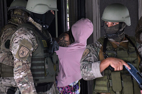 Lorena Verdún hace diez días, durante su detención. (Fuente: Sebastián Granata)