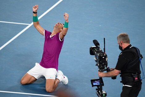 Con la conquista del Abierto de Australia, Rafa Nadal alcanzó el récord de 21 títulos de Grand Slam