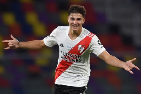 Julián Álvarez fue el goleador de la última Liga Profesional, ganada por River