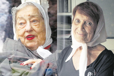 Hebe de Bonafini y Taty Almeida, dos de las convocantes.