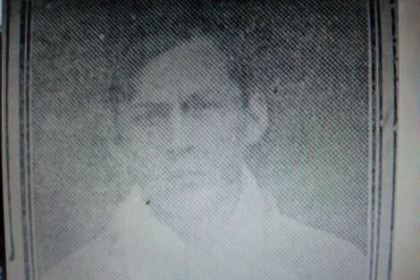 Foto del prontuario de Pelayo Alarcón.