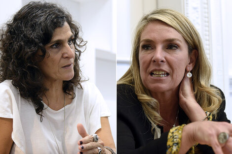 Norma López (FpV-PJ) y María Eugenia Schmuck (FPCS-UCR). (Fuente: Andres Macera)