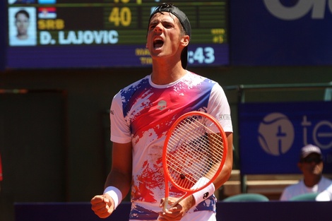 Federico Coria levantó un partidazo ante la mirada de su hermano, el Mago