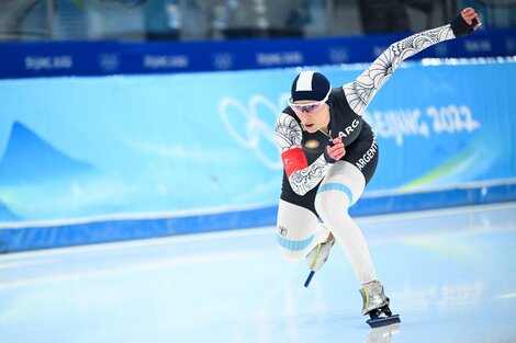 María Victoria Rodríguez, en Beijing. (Fuente: AFP)