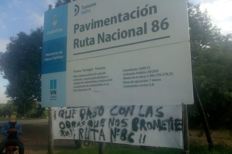 Piden que se ejecute el presupuesto y arreglen la ruta nacional 86