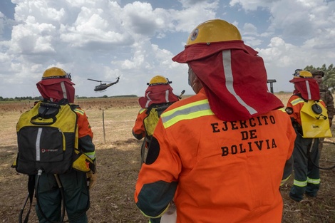 Llegaron los brigadistas bolivianos