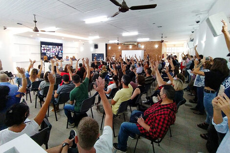 El resultado de la asamblea de docentes privados fue contundente.