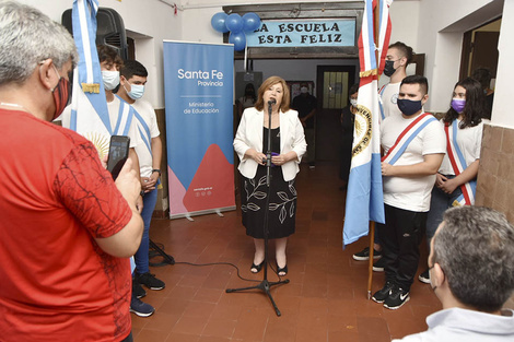 La ministra Cantero había inaugurado el ciclo lectivo con referencias a la pandemia.