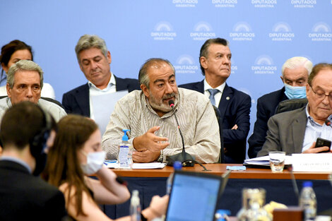 Héctor Daer presentó su postura ante el plenario en Diputados.