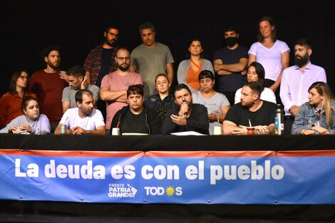 Juan Grabois y los diputados del Frente Patria Grande anunciaron su voto en contra del acuerdo con el FMI.