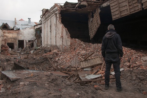 La ciudad ucraniana de Chernihiv, después de un ataque ruso.