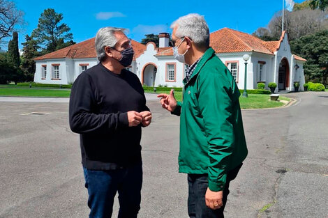 Fernández y el ministro de Agricultura, Julián Domínguez, uno de los más activos en el tema. 