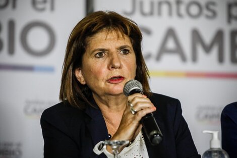 La exministra de Seguridad Patricia Bullrich