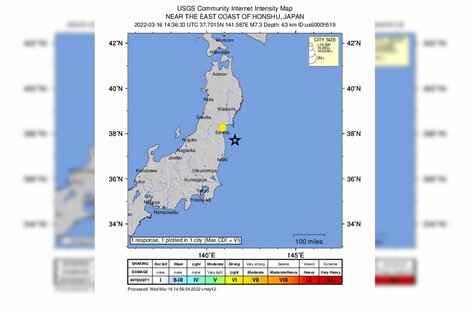 Fuerte terremoto y alerta de tsunami en Japón