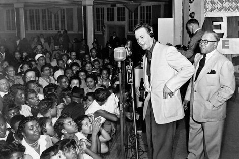 El DJ Alan Freed fue la "estrella" del encuentro. 