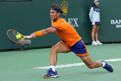 Nadal jugó lesionado la final de Indian Wells (Fuente: EFE)