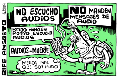 No escucho audios