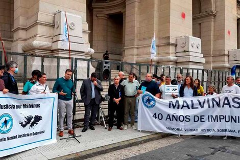 Los excombatientes de Malvinas protestaron ante la Corte Suprema