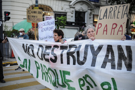 Caballito: nueva protesta contra el Parque Lineal del GCBA