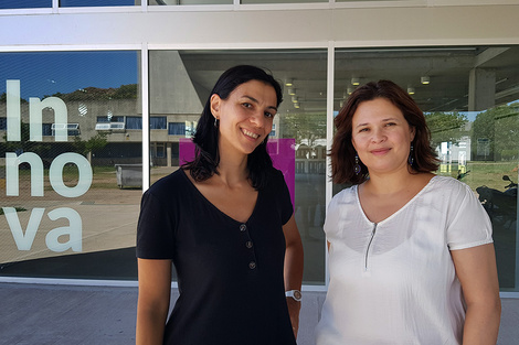 Cecilia Di Capua, directora del proyecto y Soledad Casasola, directora de Comunicación de la Ciencia.  (Fuente: Natalia Fernández Baez)