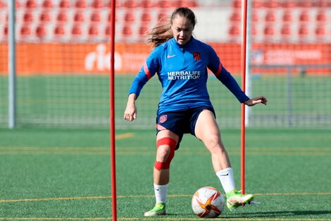 La mendocina Banini juega en el Atlético de Madrid (Fuente: Twitter)