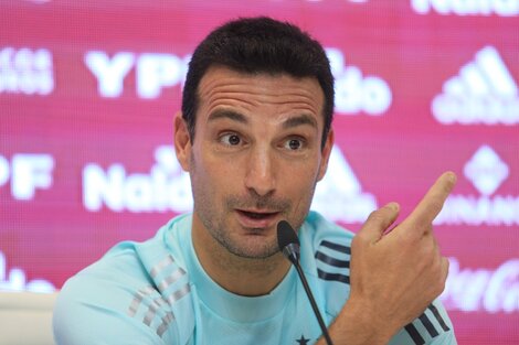 Scaloni se encuentra en Doha (Fuente: NA)