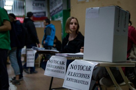 Los estudiantes concurrirán a votar entre este lunes y el viernes 8. 