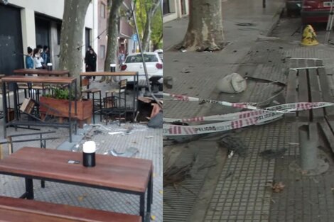 Perdió el control del auto y se llevó por delante las mesas de un bar en Palermo 