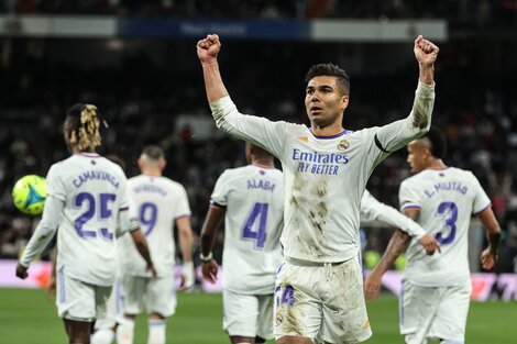 Casemiro abrió el camino del triunfo del Real Madrid (Fuente: EFE)