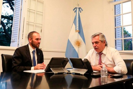 Alberto Fernández recibió a Martín Guzmán en Olivos.