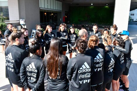 Seleccionado femenino Sub 20 que participa en el Sudamericano de Chile. (Fuente: Prensa AFA)