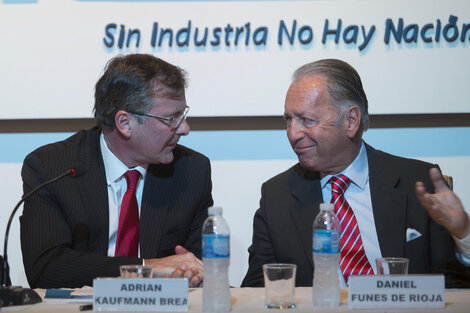 Las grandes corporaciones, en la mira. La inflación que conmueve al mundo. en la foto, Kaufmann (Arcor) y Funes de Rioja (UIA)