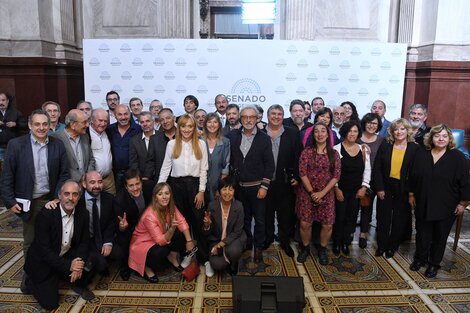 Esta semana se reunió el interbloque del Frente de Todos en la Cámara alta.