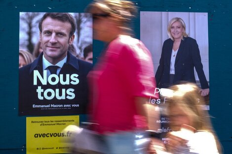 Los votantes franceses deberán elegir entre el presidente Emmanuel Macron y Marine Le Pen.  (Fuente: AFP)