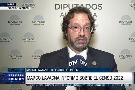 Marco Lavagna presentó ante Diputados un informe del Indec sobre los avances en el Censo 2022