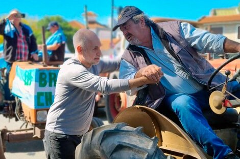 Larreta se dejó ver el sábado en la movilización del campo.