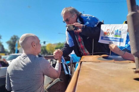 Horacio Rodríguez Larreta se dejó ver en el tractorazo del sábado pasado.