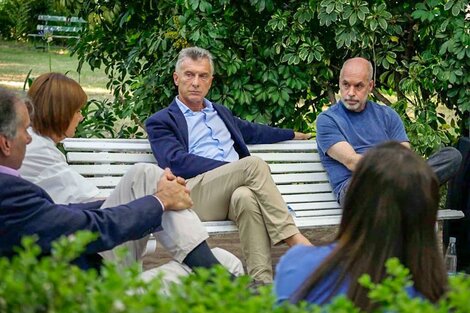 Patricia Bullrich, Mauricio Macri y Horacio Rodríguez Larreta, no tan Juntos.