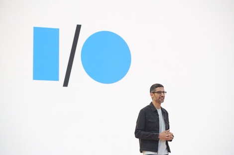 La conferencia de desarrolladores estuvo encabezada por el CEO de Google, Sundar Pichai, quien celebró que el encuentro haya sido presencial tras las restricciones de la pandemia de covid-19. (Foto: Google). 