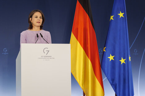 Annalena Baerbock, ministra de Relaciones Exteriores de Alemania. 