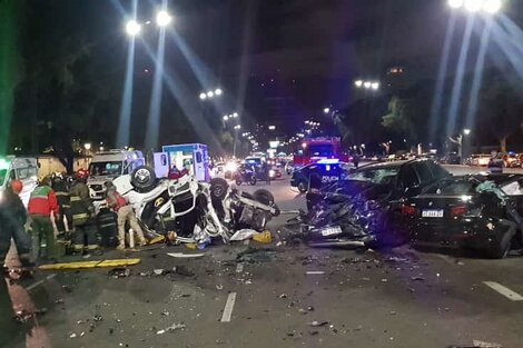 Impresionante choque en Palermo frente al Hipódromo