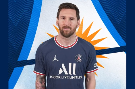 Con Lionel Messi a la cabeza el PSG se sumó a la celebración del 25 de Mayo