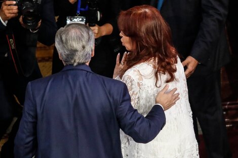 Fernández y CFK en la apertura de sesiones ordinarias en marzo. (Fuente: Leandro Teysseire)