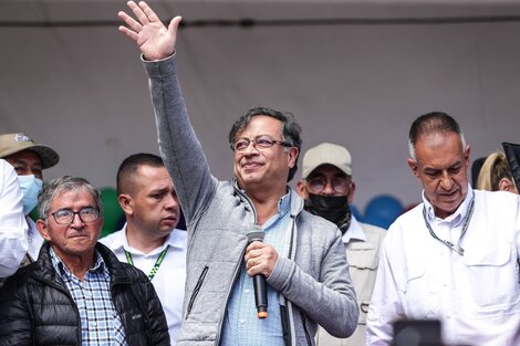 Gustavo Petro, el candidato del Pacto Histórico fue respaldado por su par brasileño Luiz Inácio Lula da Silva. Imagen: (Xinhua)