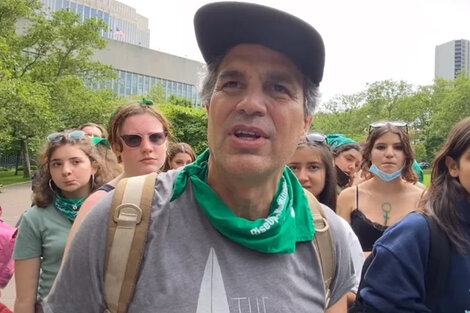 Mark Ruffalo se sumó a las marchas en Estados Unidos para defender el derecho al aborto  