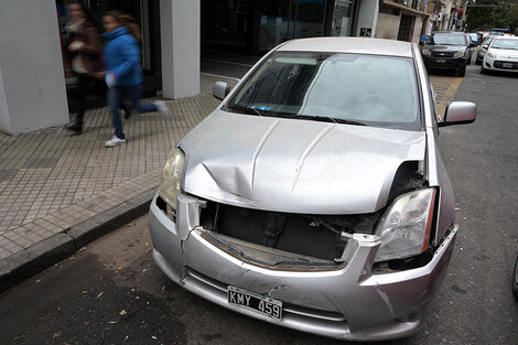 El auto en el que se trasladaban los tiradores era robado. (Fuente: Sebastián Granata)