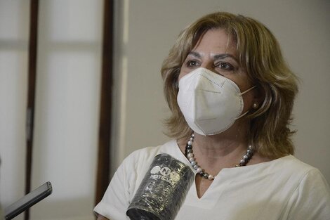 Ministra de Salud, Sonia Martorano. (Fuente: Sebastián Vargas)