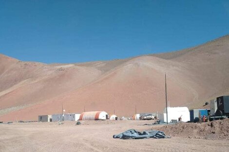 Proyecto minero Cerro Delta de la empresa China Hanaq, ubicado al lado del Cráter Corona del Inca.