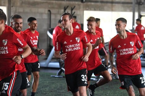 River se entrenó en Ezeiza. (Fuente: Prensa RIver Plate)