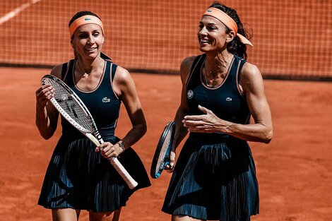 Gabriela Sabatini y Gisela Dulko volvieron a ganar en Roland Garros